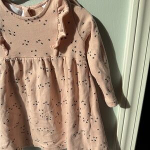 Zara Kids Casual Dress in Pink with Black Accents